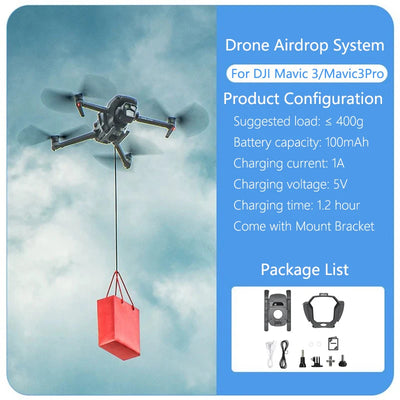 STARTRC Drone Airdrop System For DJI Air 3S/Mini 4 Pro/Mini 3/Mavic 3/Air 2S/Mavic 2/Mini 2 SE Air-dropping Thrower Gift Deliver
