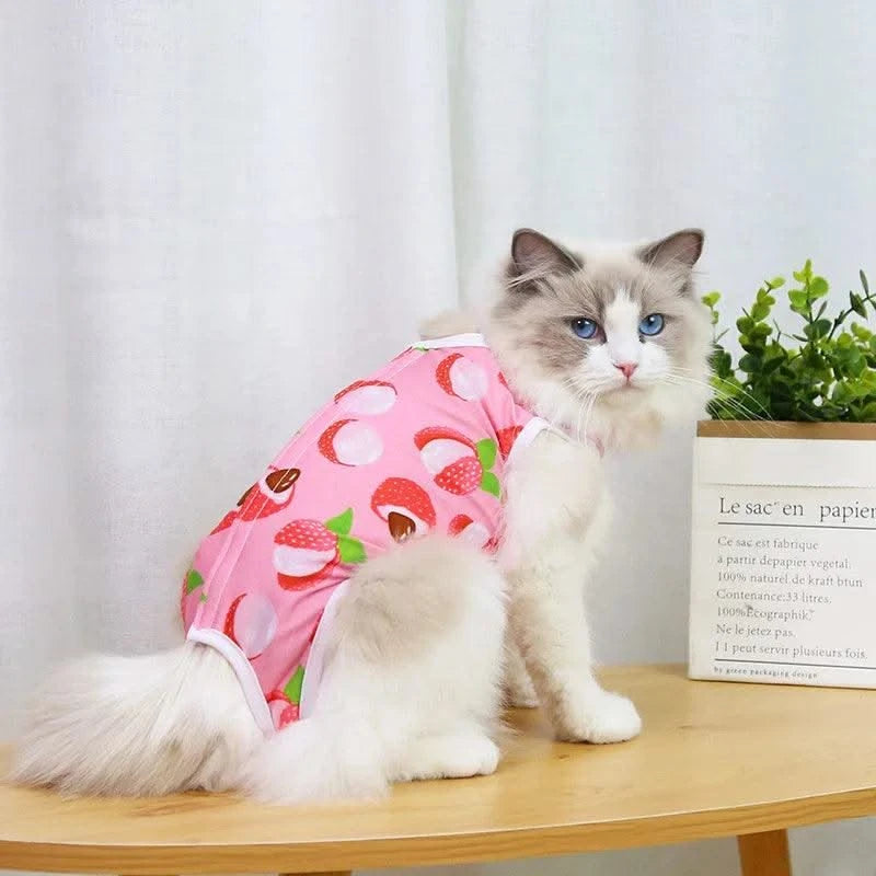 Cat Anti-licking Sterilization Clothes Pet Surgery Suit for Small Dog Cat Weaning Breathable Puppy Anti-scratch Body Strap Vest