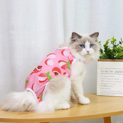 Cat Anti-licking Sterilization Clothes Pet Surgery Suit for Small Dog Cat Weaning Breathable Puppy Anti-scratch Body Strap Vest