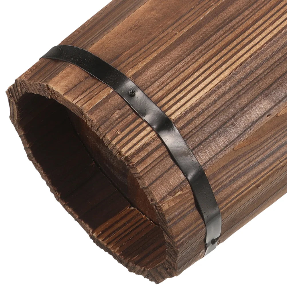 Wooden Umbrella Stand Home Holder Nordic Storage Rack Entryway Bin Industrial Hallway Organizer Hotel Hollow Design Car