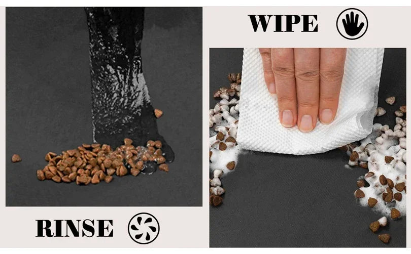 Pet Feeding Dropshipping Pet Placemat for Food and Water Bowl, with Waterproof Rubber Backing, Quick Dry Water Mat for Dog Cat