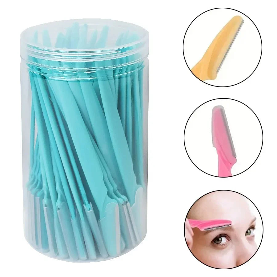 30 Pcs Eyebrow Razor For Women, Multipurpose Exfoliating Dermaplaning Tools And Facial Razor With Precision Cover,Safety Beauty