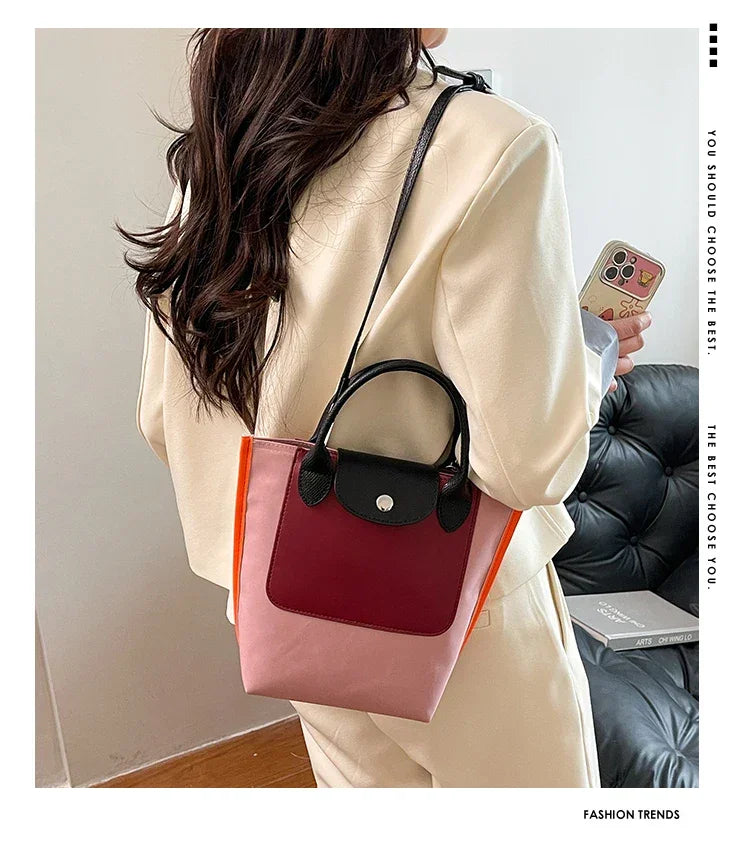 Luxury Leather Shoulder Purse Women's Crossbody Bag Elegant Designer Handbags Classic Tote