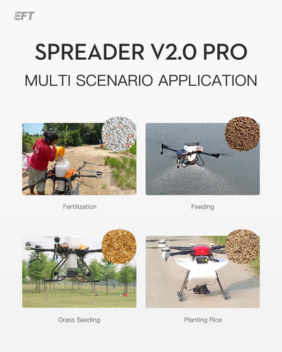 EFT V2.3 EPS200 Spreading System Spreader 10L 22L 22KG 30KG 40L 50L For E410P E416P E616P G630 Z30 Z50 Frame Agricultural Drone