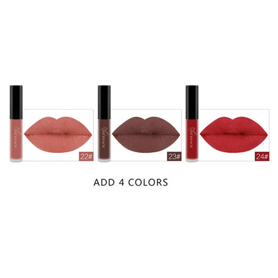 NICEFACE 34 Color Lip Gloss Waterproof Nude Matte Liquid Lipstick Moisturizing Long Lasting Lipgloss Lip Makeup Beauty Cosmetics