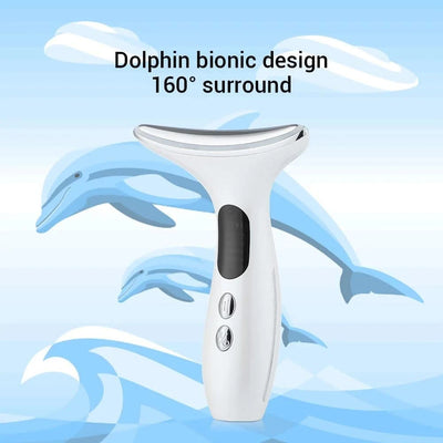 3 Modes Neck Beauty Device EMS Face Lifting Machine Double Chin Remover LED Anti Wrinkle Skin Tightening Facial Massager