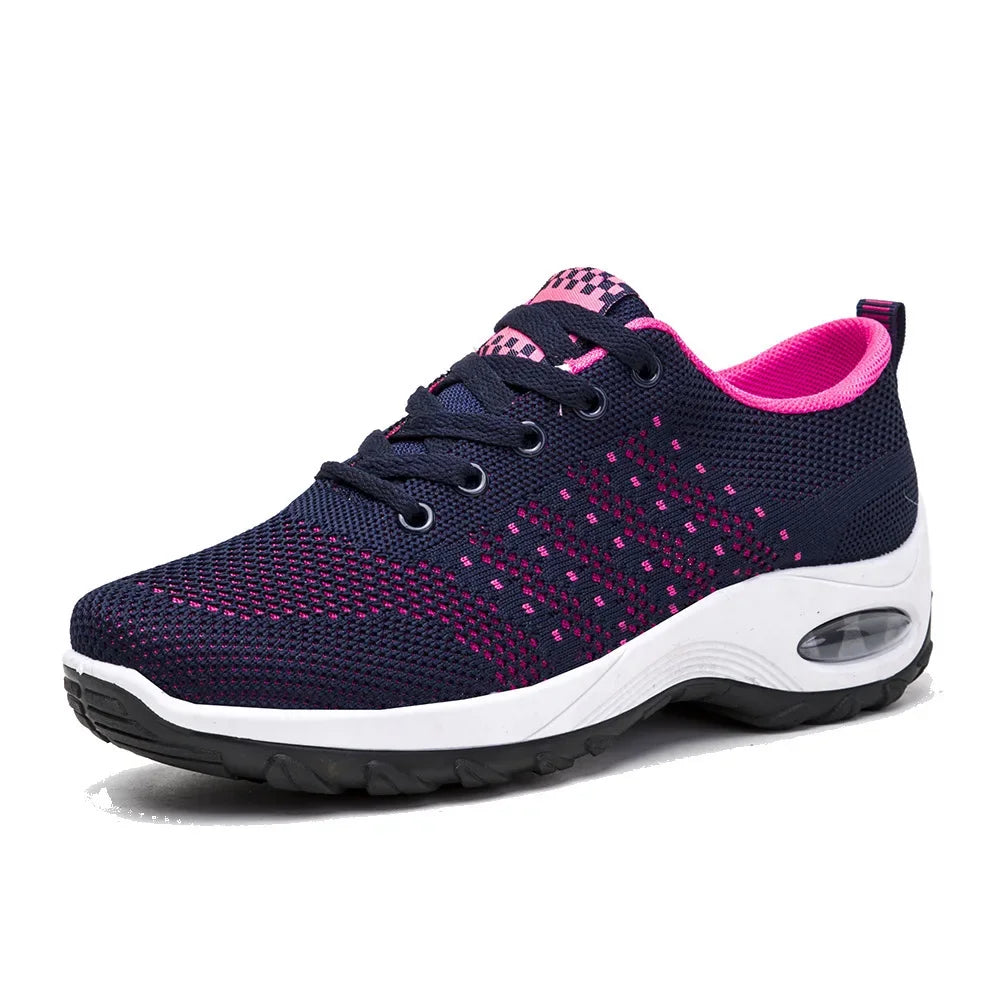 Woman Sneakers Fashion Casual Shoes Summer Air Cushion Mesh Female Shoes Comfortable Breathable Heightening Sneakers for Women