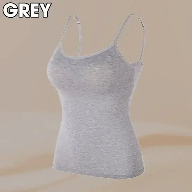 Higher Quality Solid Padded Bra Sexy Women Tops Camisole Top Women Vest Women Camisole with Built in Bra Cami Top Vest Tank Top