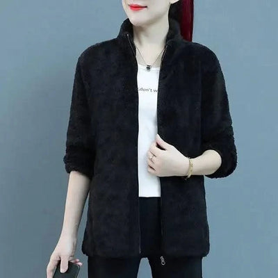 Fleeced Short Coats for Women  High Quality Casual