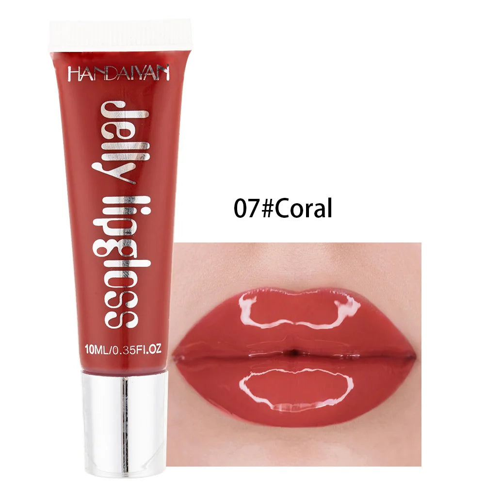 Candy Shades Moisturizing Lip Gloss Lip Oil Makeup Shinny Nutritious Liquid Lip Glosses Cherry Jelly Oil Clear Lipgloss