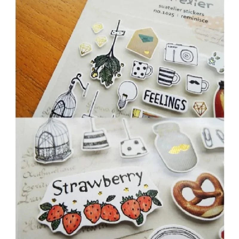 Home Furnishing  Cartoon Decorative Stationery Stickers Scrapbooking DIY Diary Album Stick Label
