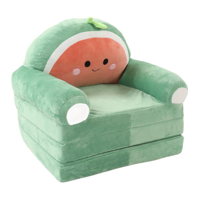 Kids Foldable Sofa Bed Cartoon Foldable Kids Sofa Soft Cute Shape 2 in 1 Wide Armrest Washable Humanize for Bedroom
