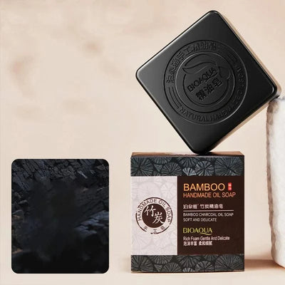 Luxurious Essential Oil Soap Collection Bamboo Charcoal Blueberry Lavender Deep Clean Exfoliation Soaps Blackhead Adsorption