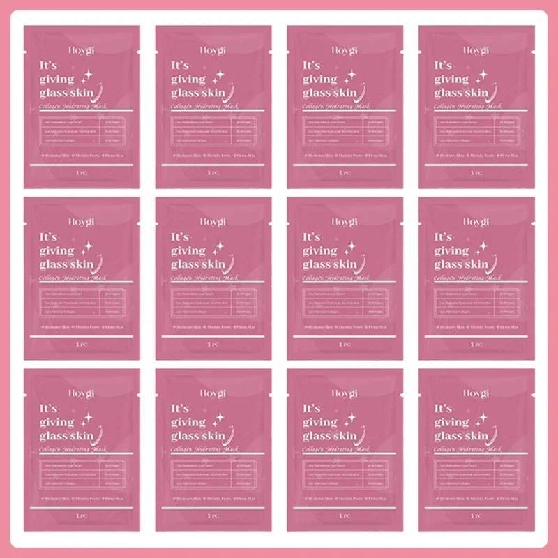 Deep Collagen Mask Facial Shrink Pores Moisturizing Overnight Mask Anti-Wrinkle Hydrating Refreshing Brightening Face Skin Care
