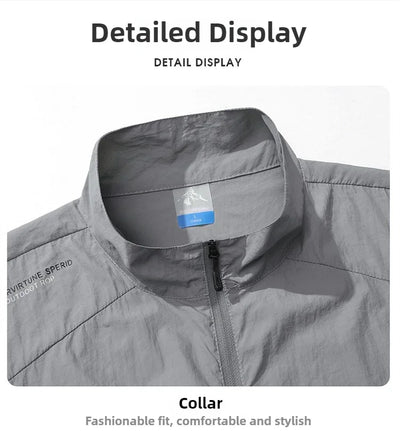 Summer Women's UPF 50+ Light Jacket Full Zip Sun Protection Coats Long Sleeve Sun Shirts for Woman Hiking Fishing Zip Pockets