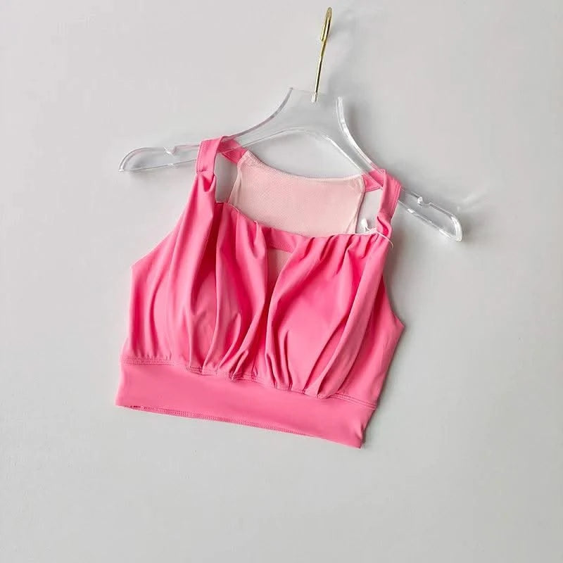 Sports Bra for Women Running Gathering Small Breasts to Show Off Big Fashion Sexy I-shaped Yoga Vest Quick Drying Fitness Bra