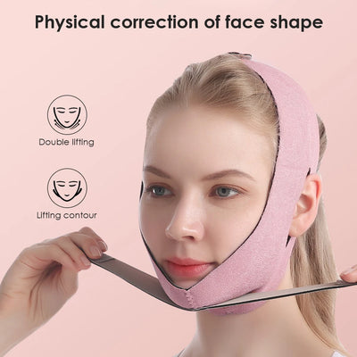 Reusable Face Slimming Bandage V Line Face Shaper Chin Cheek Lift Up Belt Facial Massage Strap Face Lifting Skin Care Tools