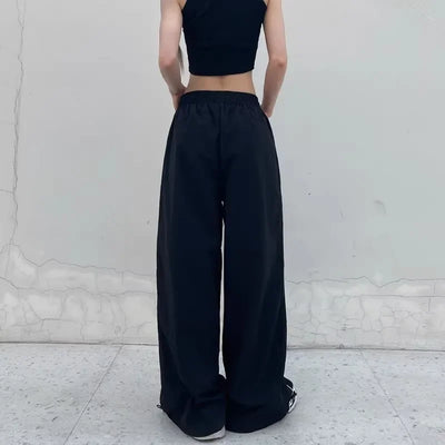Women Casual Joggers Pants Fashion Streetwear Oversized Sports Wide Leg Pants Hip Hop Y2k Sweatpants High Waist Baggy Trousers