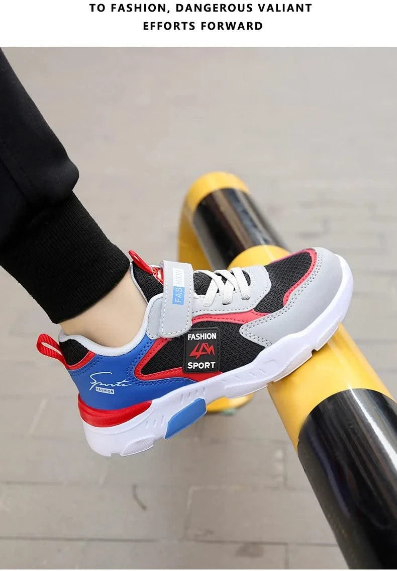 Children Casual Sports Shoes for Boys Breathable Summer Kids Hook&Loop Students Girls School Running Kids' Outdoor Sneakers