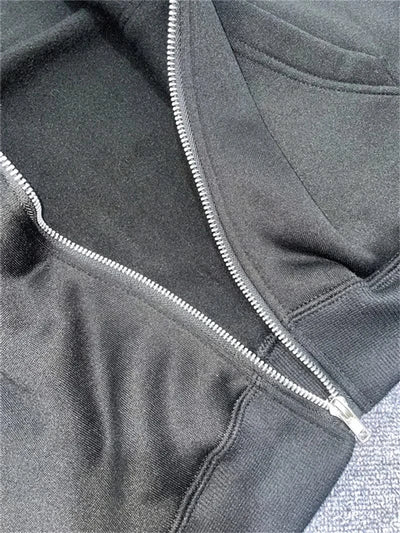 Zipper Hoodies Women/Men Trendy Long Sleeve Hooded Fleece Sweatshirt Casual Campus Streetwear Sportswear Hot Sales High Quality