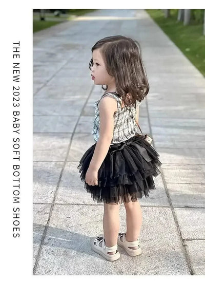Non-slip Soft Sole Kids Walking Shoes | Hollowed-out Breathable Flat Shoes with Cute Stars  |  Beach Shoes for Children