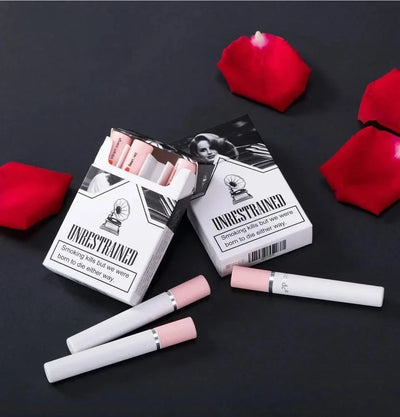 4 Colors Cigarette Lipstick Set Matte Lip Gloss Long Lasting Lip Glaze Waterproof Lip Stick Tube Nude Lip Tint Makeup Cosmetics