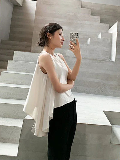 Women's Blouse Tops 2024 New Fashion Summer Shirts For Women Casuals Chic Ladies Elegant Tank Top