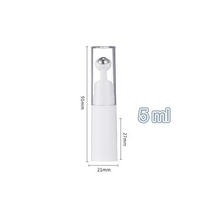 Eye Roller Massage Bottle Eye Cream Applicator with Steel Ball Empty Refillable Lotion Essential Oil Vacuum Travel Container