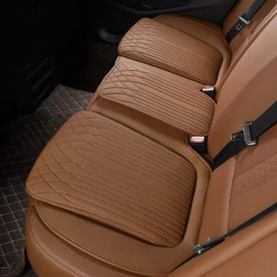54cm Breathable Car Seat Cushion Luxury Leather Commercial Vehicle Non-slip Support Pad Universal High Rebound Sponge Seat Cover