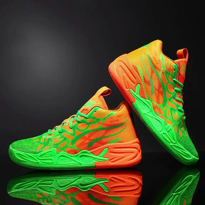 Basketball Shoes for Men Soft Lightweight Training Field Anti Slip Shock-Absorbing Breathable Cofmortable High-top Sneaker Man