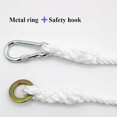 10m White Safety Rope Climbing Rope Multifunctional Reusable Safety Rope Waterproof Wear-resistant Escape Ropes Outdoor Camping