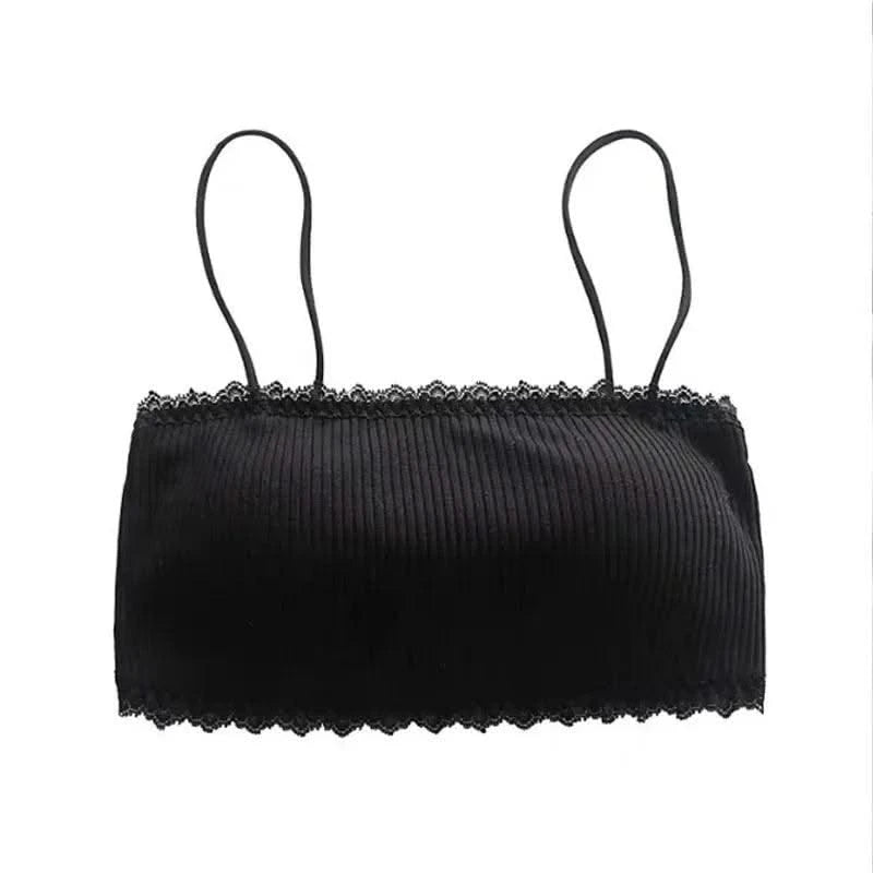 Women's Cotton Bra Female Tube Top Bra