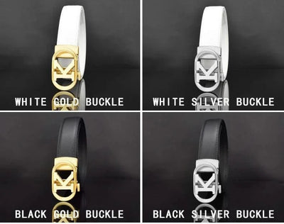 Men Fashion K Letter High quality Genuine Leather  Designer Belts | Male Waist Strap