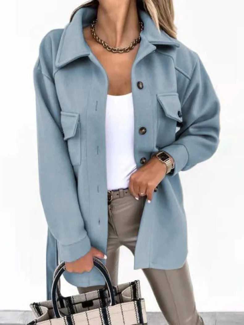 Women Fashion Jacket Thickened Windproof Thermal Coats Versatile Daily Wear