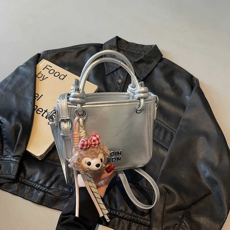 2025 Unique Women's Handbag Designer Shoulder Purse Minimalist Bucket & Square Bag Versatile Crossbody for Work