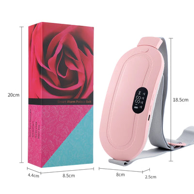Electric Heating Pad Menstrual Cramp Massager Belt Women Period Care Hot Compress Device Vibration Abdominal Ulter Warmer Belt
