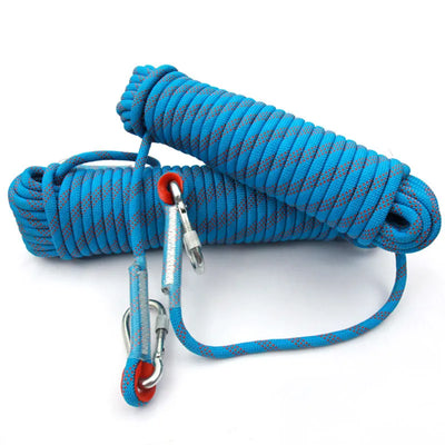 10mm Rock Climbing Rope 10M Outdoor Static Rapelling Rope for Fire Rescue Safety Escape Tree Climbing for Outdoor Sports