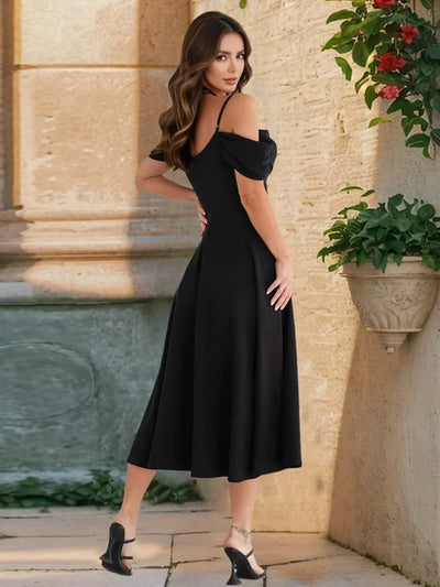 European and American Summer Dress for Women Clothing New Sexy Pleated Suspender Dresses 2025 Slim Temperament A-line Skirt