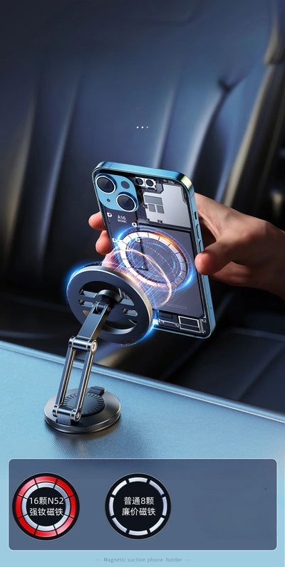 Eary for MagSafe Car Mount Strong 3M Adhesive Magnetic Phone Holder for Car Dash HandsFree 360°Rotation for iPhone 16 15 14 13