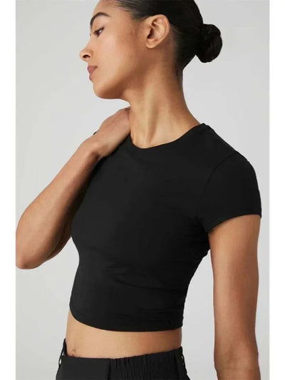 Women T-shirts 2025 Tops Solid Short Sleeve Loose O-neck Cotton Casual Ladies Shirts Harajuku Korean Summer Woman Tshirts