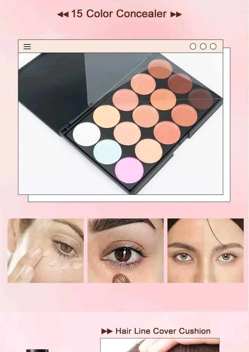 All In One Makeup Kit for Women Full Kit Set Include Eyeshadow Eyebrow Eyeliner Lip gloss Concealer