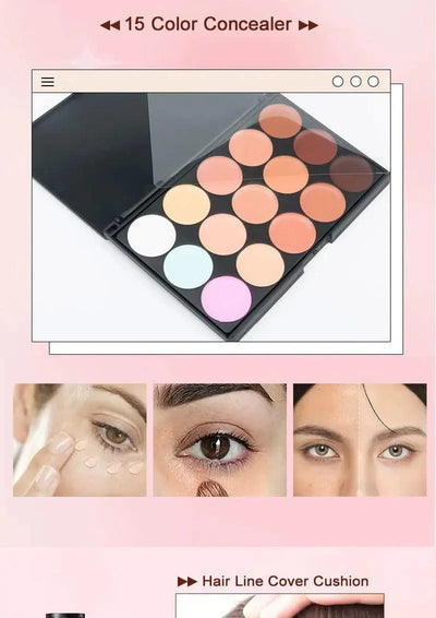 All In One Makeup Kit for Women Full Kit Set Include Eyeshadow Eyebrow Eyeliner Lip gloss Concealer