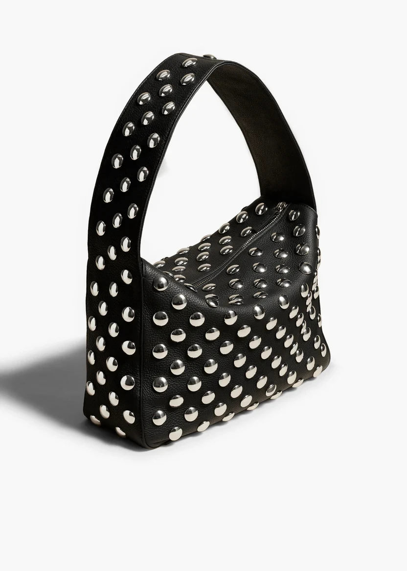 Fashionable Studded Purses Shoulder Hobo Bag Punk Women Small Shouder Purse Vegan Leather Designer Handbags Streetwear