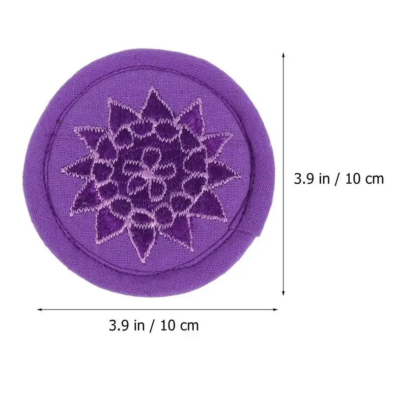 1Pc Embroidery Singing Bowl Cushion Tibetan Buddhism Craft Decoration For Hall Sound Bowl Pad Cotton Cloth Mat
