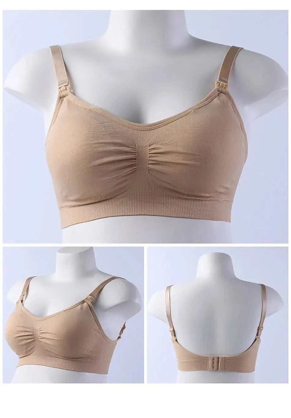 Maternity Bras Double Layer Seamless Bra Pregnancy Clothes Prevent Sagging Breastfeeding Women's Breathable lactancia Bra