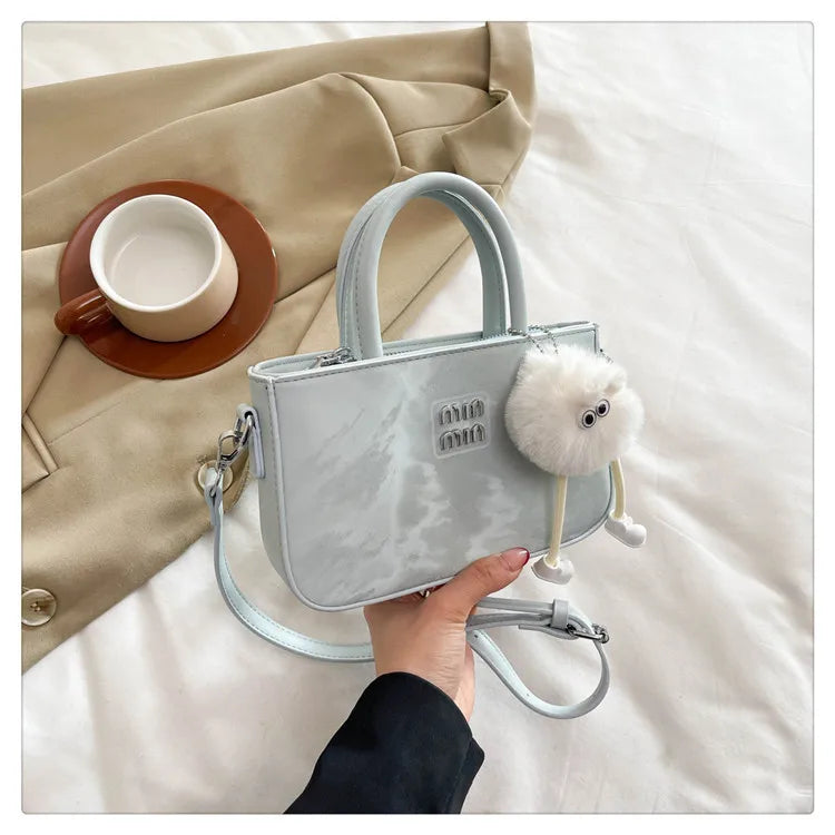 2025 New Women's Luxury Handbag Designer Small Square Purse Fashion Top Handle Crossbody Bag Elegant Shoulder Bag Trendy Clutch