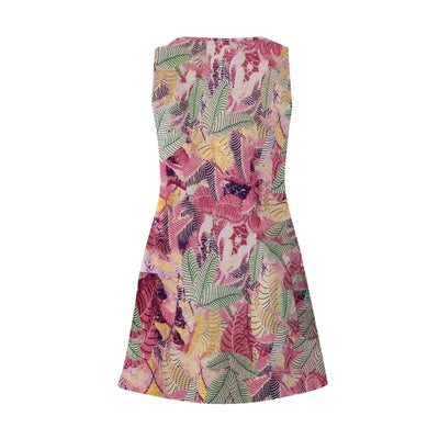 Floral Print Dresses For Women Summer Sleeveless V Neck Boho Beach Dress Vestidos Ladies Vacation Dresses Vestidos Femenino