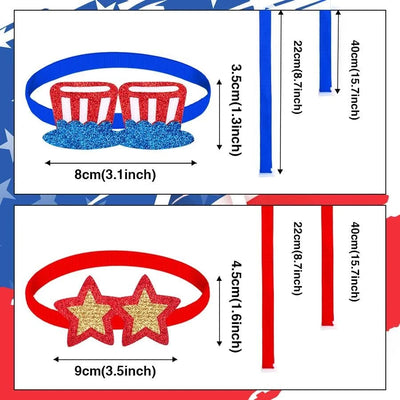50/100 4th of July Pet Accessories Dog Bowties Pet items Small Dog Cat Bowtie Collar Bow Tie Dog For American Independence Day