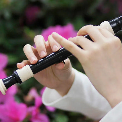 M MBAT ABS Flute Clarinet Recorder Soprano Long Flutes Baroque Recorder Fingering Musical Instrument Accessories Beginner Flute