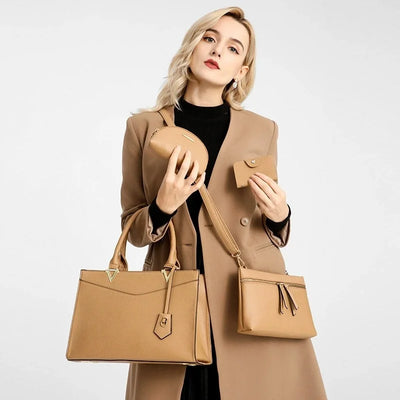 Women's Handbags Shoulder Bags For Female Luxury Designer Top-Handle Tote Bag Purse Wallet Quality Leather High-end texture